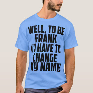 Camiseta Bem, para ser franco, eu tenho que mudar o meu nom