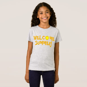 Camiseta Bem-vinda Summer! Sol Amarelo Dia Sunny Sunshor