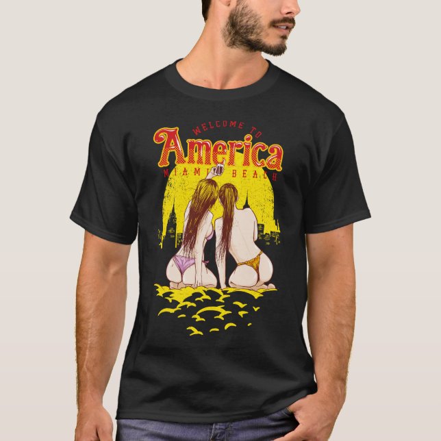 Camiseta bem-vindo à América (Frente)