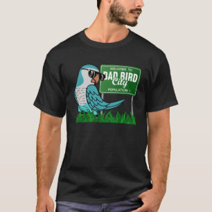 Camiseta Bem-Vindo À Cidade Má De Pássaro, Eu Quak De Parqu