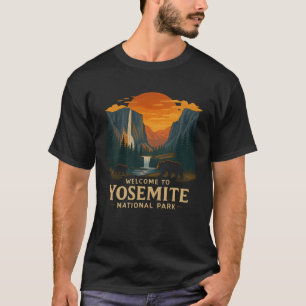 Camiseta Bem-vindo à Embroiderme Yosemite Nacional EUA