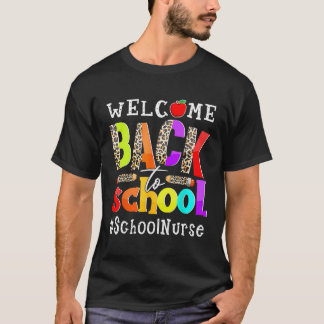 Camiseta Bem-Vindo À Enfermeira Da Escola Primeiro Dia Da E