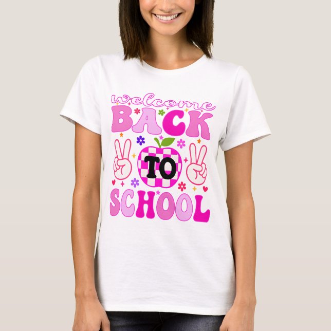 Camiseta Bem-Vindo À Escola, De Volta À Escola (Frente)