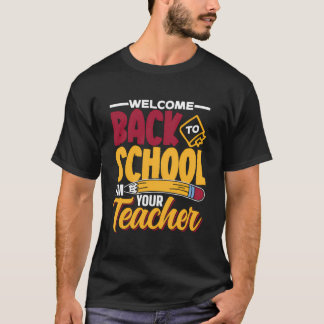 Camiseta Bem-Vindo À Escola Eu Sou Seu Professor Ensino Bon