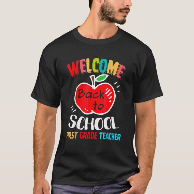 Camiseta Bem-Vindo À Escola Para Squ De Professores Do Prim (Frente)