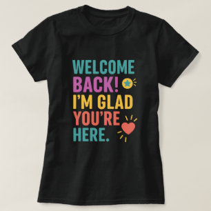 Camiseta Bem-Vindo À Escola, Presente De Apreciação Do Prof
