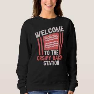 Camiseta Bem-Vindo À Estação Crsipy Bacon Pork Barbecue