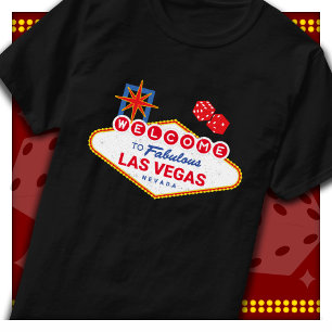 Camiseta Bem-vindo à Fabulosa Viagem de Las Vegas Sinal de 