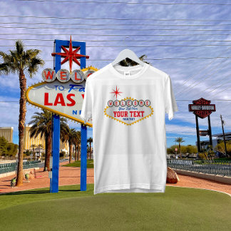 Camiseta Bem-vindo a Las Vegas assine seu texto