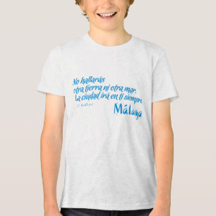 Camiseta Bem-vindo a Málaga 6: A cidade irá contigo sempre