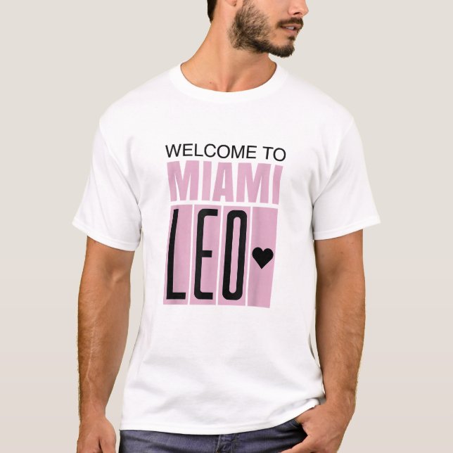 Camiseta Bem-vindo a Miami Leo 10 - GOAT Bem-vindo a Miami  (Frente)