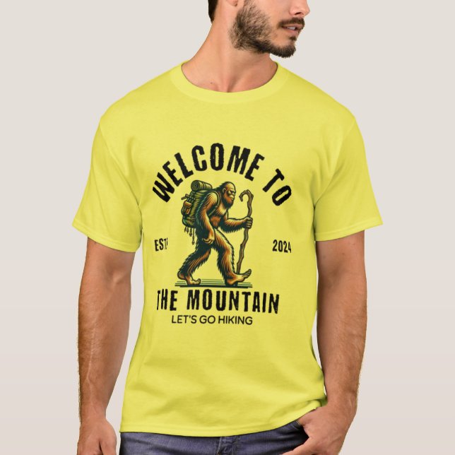 Camiseta Bem-vindo à Montanha - Vamos Caminhar (Frente)