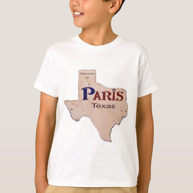 Camiseta Bem-vindo a Paris, Texas (Frente)