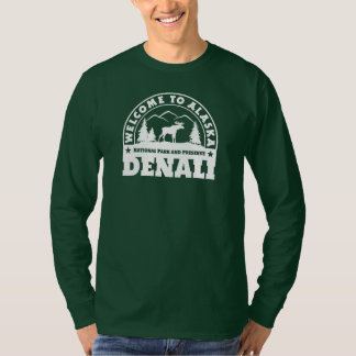 Camiseta Bem-vindo ao Alaska. Denali - Logotipo branco