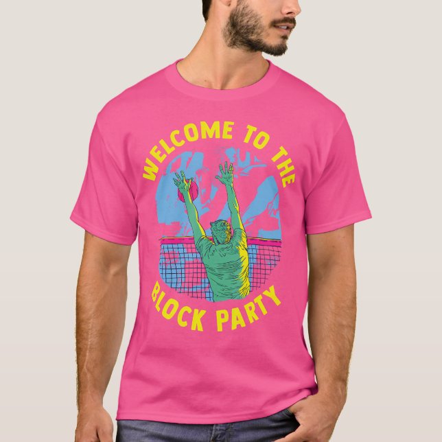 Camiseta Bem-Vindo Ao Bloco Party Beach Voleibol (Frente)