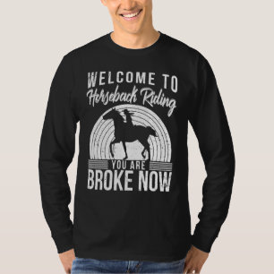 Camiseta Bem-vindo ao Cavalgamento de Cavalos de Corrida Eq