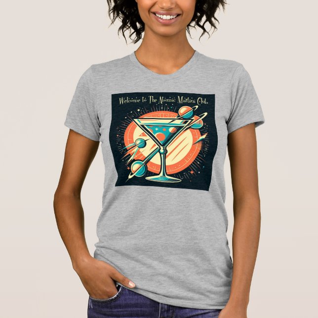 Camiseta Bem-vindo ao Clube do Martini Atômico Era Espacial (Frente)