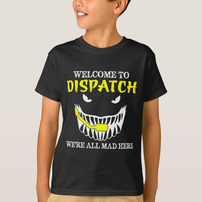 Camiseta Bem-vindo ao Dispatch Funny 911 Dispatch Halloween (Frente)