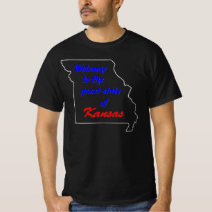 Camiseta Bem-vindo ao Estado excelente do Kansas (Missouri)