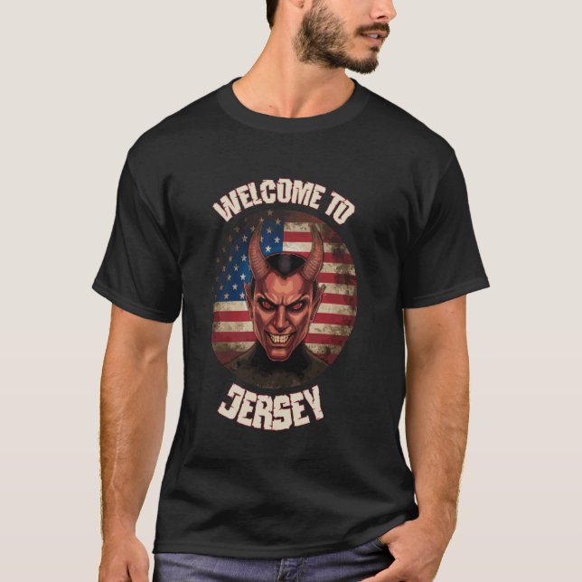 Camiseta Bem-vindo ao Folclore de Criptozoologia do Diabo d (Frente)