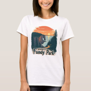 Camiseta Bem-vindo ao Fundy National Canadian Park