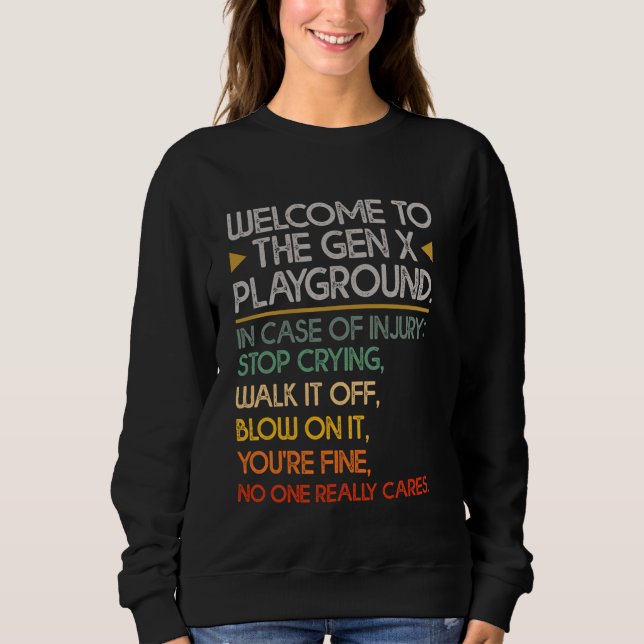 Camiseta Bem-Vindo Ao Gen X Playground Funny Generation X (Frente)