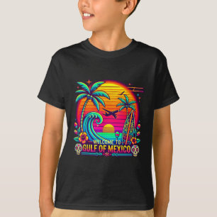 Camiseta Bem-Vindo Ao Golfo Do México Retro Beach Surf 1