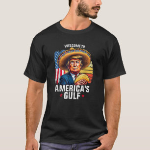 Camiseta bem-vindo ao Golfo dos EUA da América no Leste de 