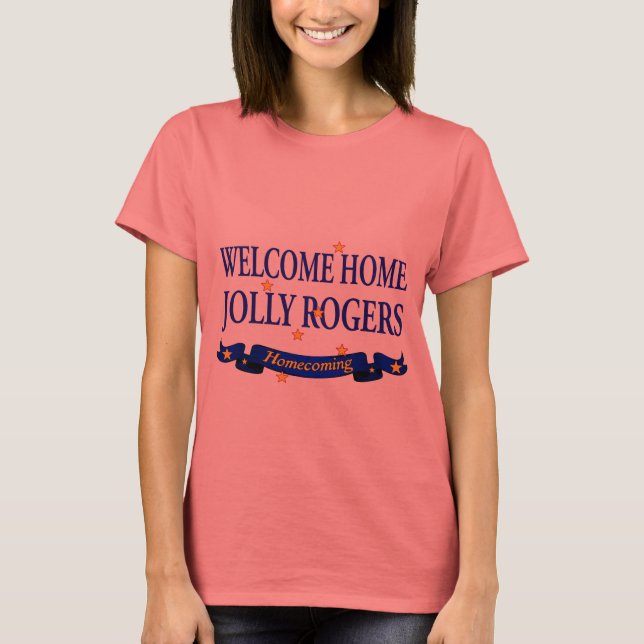 Camiseta Bem-vindo ao Home Jolly Rogers (Frente)