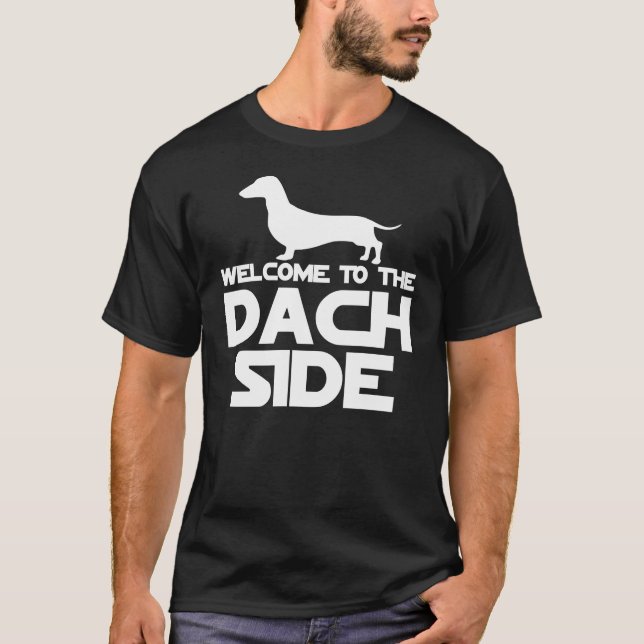 Camiseta Bem-Vindo Ao Lado Do Dachshund (Frente)