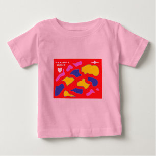 Camiseta Bem-vindo ao lar, projetado para você alto vermelh