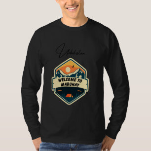 Camiseta Bem-vindo ao Mabuhay Uzbequistão Filipino