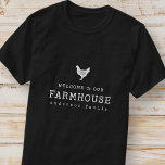 Camiseta Bem-vindo ao nosso Galinha Russo do Campo de Farmh<br><div class="desc">A design é composta pela Rússia moderna do país com tipografia "bem-vinda à nossa fazenda". Disponível aqui: http://www.zazzle.com/store/selectpartysupplies</div>