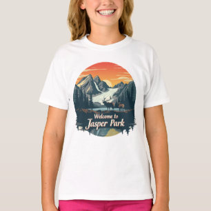 Camiseta Bem-vindo ao Parque Nacional Canadiano Jasper