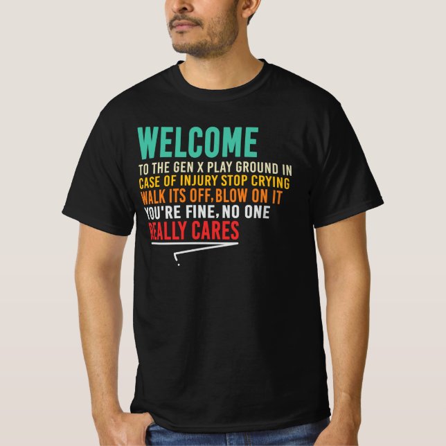 Camiseta Bem-vindo ao Playground da Geração X (Frente)