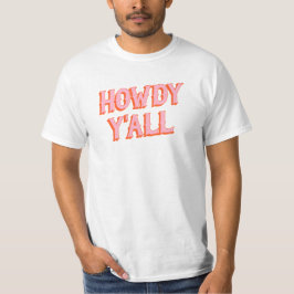 Camiseta Bem-vindo ao Sul: Howdy Y'all (velhas letras ocide