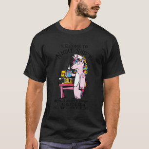 Camiseta Bem-Vindo Ao Turno Da Noite Onde Todos Os Dias São
