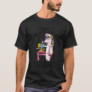 Camiseta Bem-Vindo Ao Turno Noturno Onde Todos Os Dias É Se