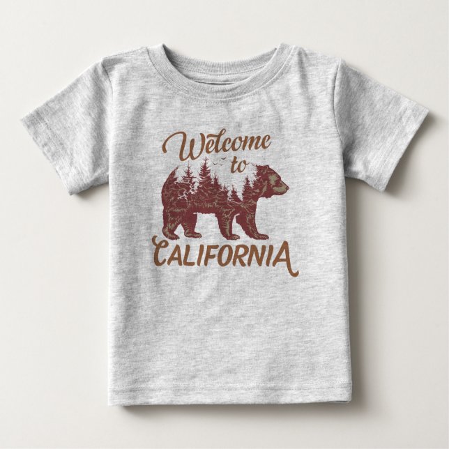 Camiseta Bem-vindo ao Urso da Califórnia (Frente)