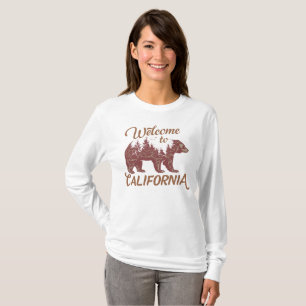 Camiseta Bem-vindo ao Urso da Califórnia