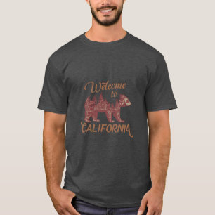 Camiseta Bem-vindo ao Urso da Califórnia