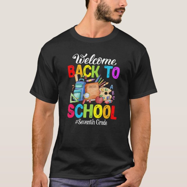 Camiseta Bem-Vindo De Volta À 7 Da Escola (Frente)