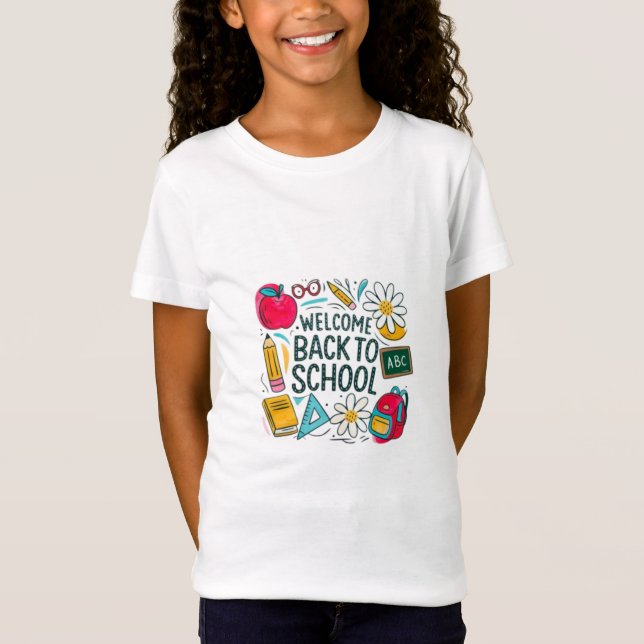 Camiseta Bem-vindo de volta à escola (Frente)