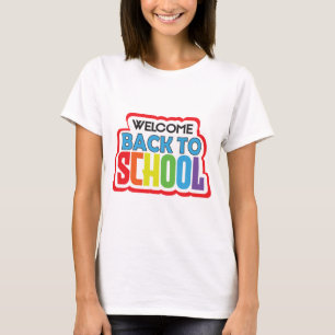 Camiseta Bem-vindo de volta à escola
