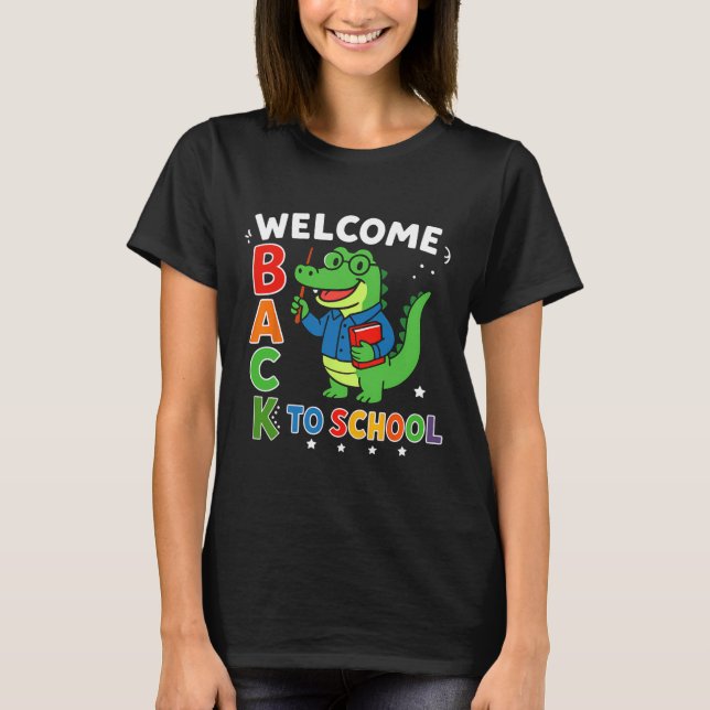 Camiseta Bem-vindo de Volta à Escola Agradecimento aos Prof (Frente)