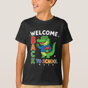 Camiseta Bem-vindo de Volta à Escola Agradecimento aos Prof