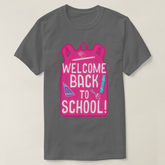 Camiseta Bem-Vindo De Volta À Escola Engraçado Professor Do (Frente do Design)