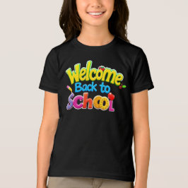 Camiseta Bem-vindo de volta à escola - Escola Divertida e C
