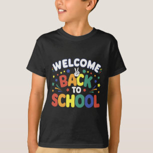 Camiseta Bem-vindo de Volta à Escola para Professores e Alu
