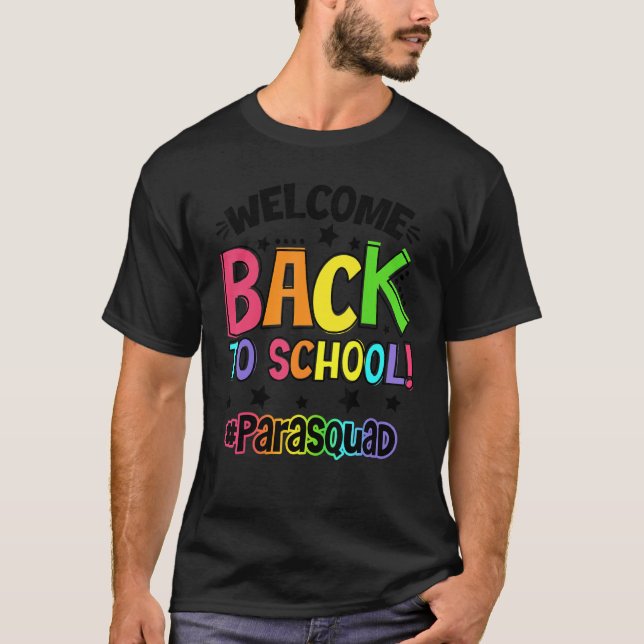 Camiseta Bem-Vindo De Volta À Escola Paraprofessionnade Stu (Frente)